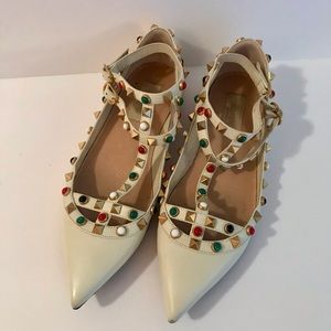 VALENTINO GARAVANI,ROCKSTUD,GENUINE LEATHER